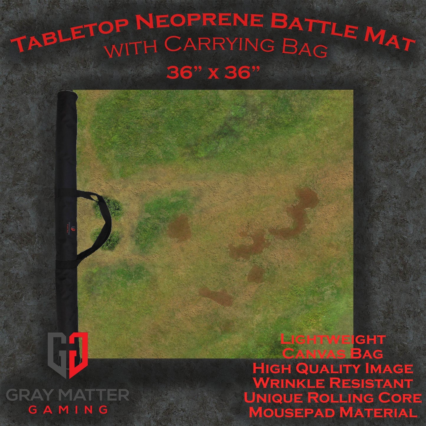 Traveler's Road - Neoprene Battle Mat - Warhammer, AoS, 40K, Kill Team, MCP, Shatterpoint, Legion, More - 36x36