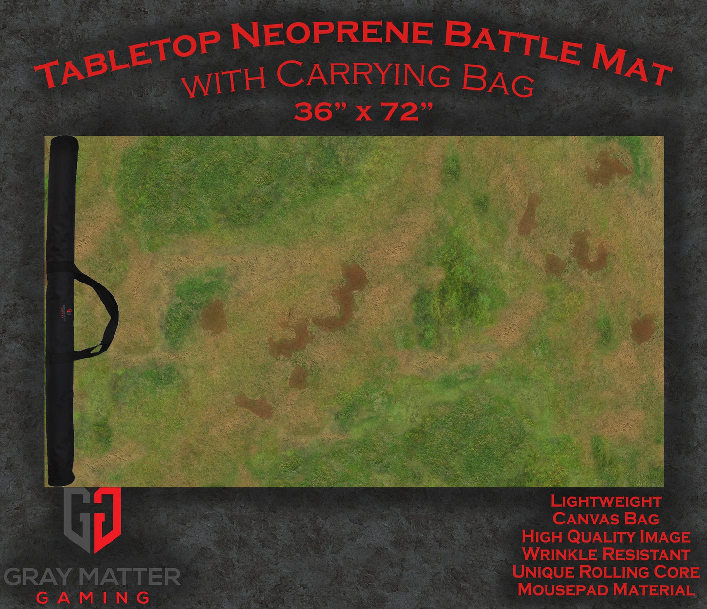 Traveler's Road - Neoprene Battle Mat - Warhammer, AoS, 40K, Kill Team, MCP, Shatterpoint, Legion, More - 36x72