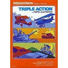 Triple Action - Intellivision - Game - Manual & Card