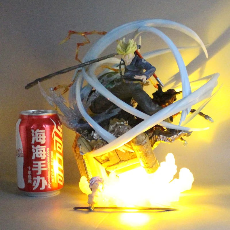 Trunks Shining Sword Attack 2 Heads Figures, Dragon Ball Z Anime Figurines Pvc Statue Gk Model 25 cm
