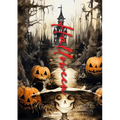 Halloween Coloring Book for Adults: Halloween Coloring Book Grayscale Scarecrows, Pumpkins, Sugar Skulls, Dia de los Muertos - A4