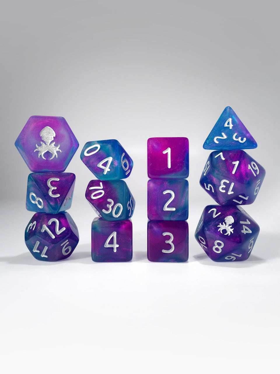 Kraken PRAWJECT 12 pc Acrylic TTRPG Dice Sets - PRAWJECT:37