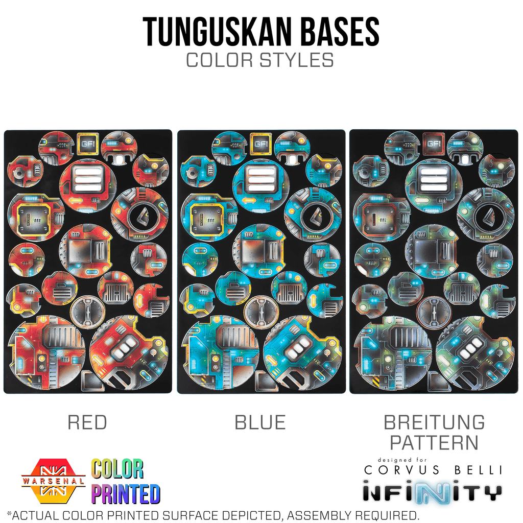 Tunguskan Bases [Color Printed] - Red