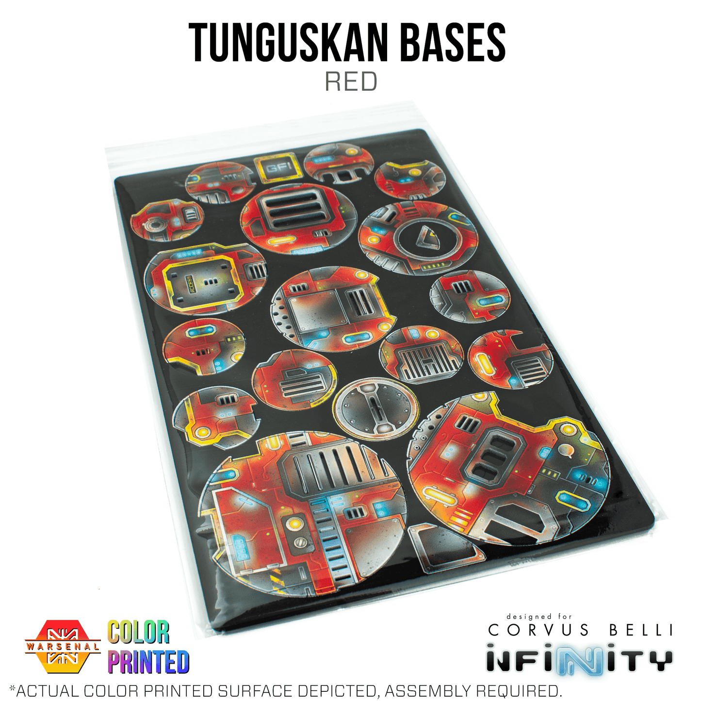 Tunguskan Bases [Color Printed] - Red