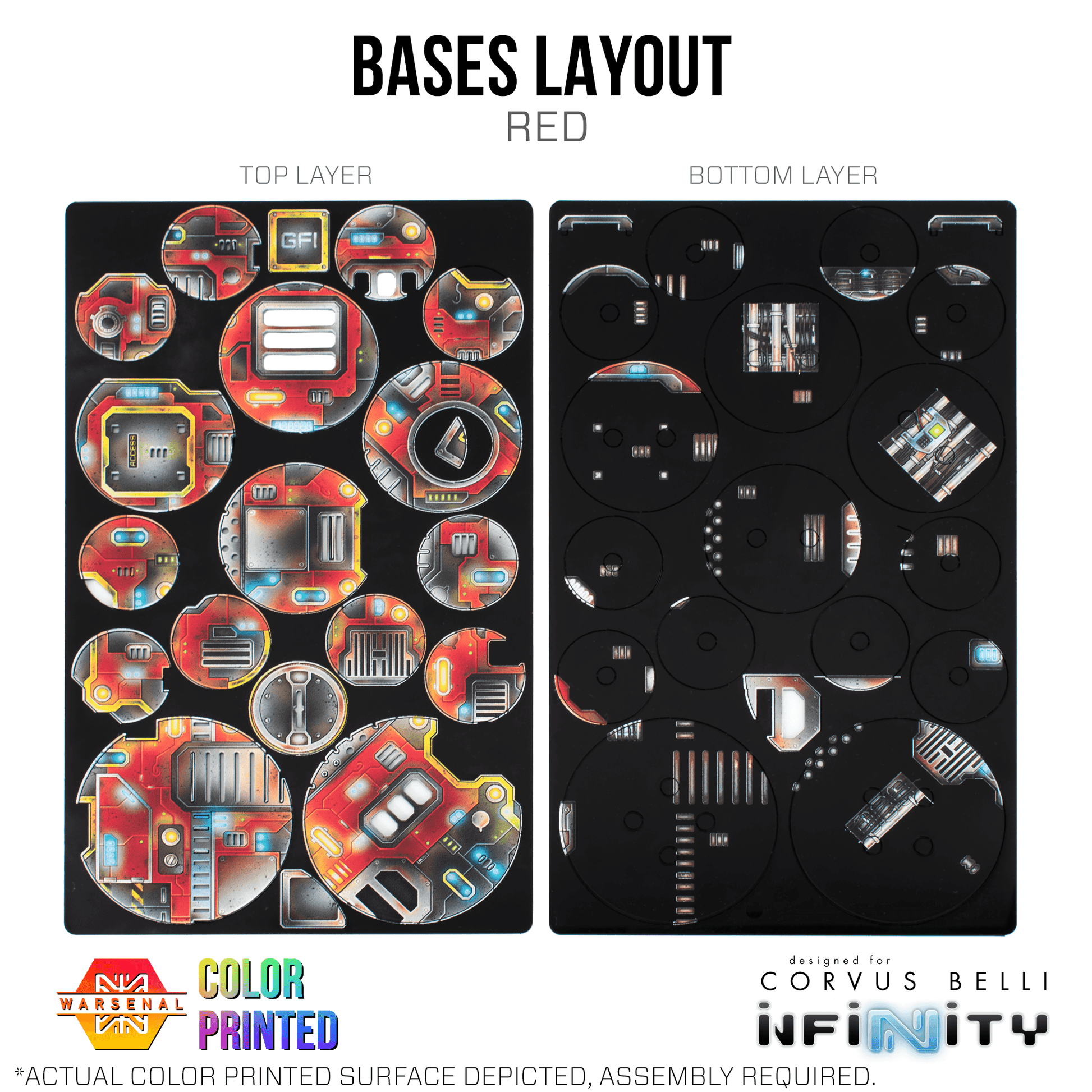 Tunguskan Bases [Color Printed] - Red