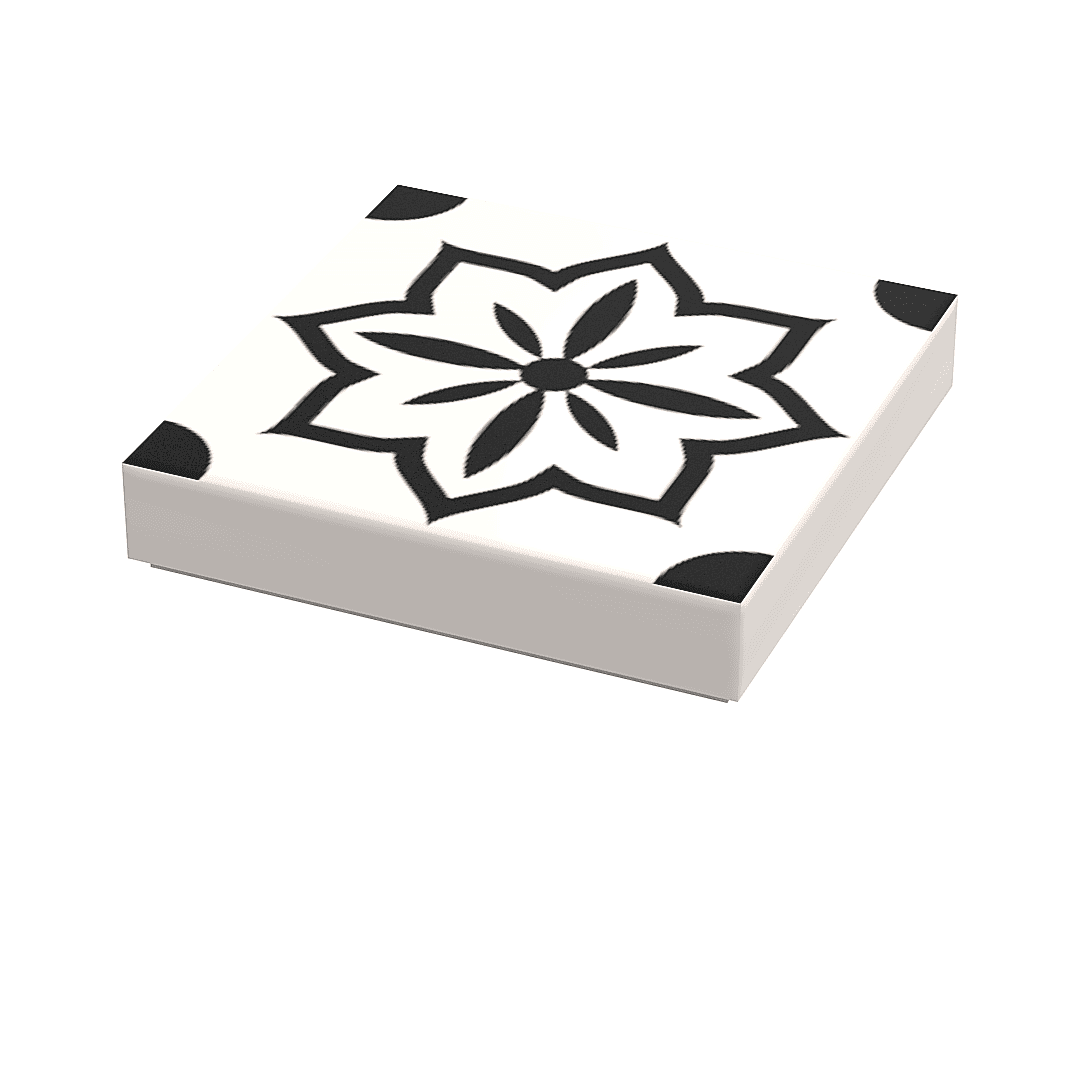 Custom Turkish Tile / Wallpaper Part #3 Pack (20 Tiles) made with LEGO parts - B3 Customs - 