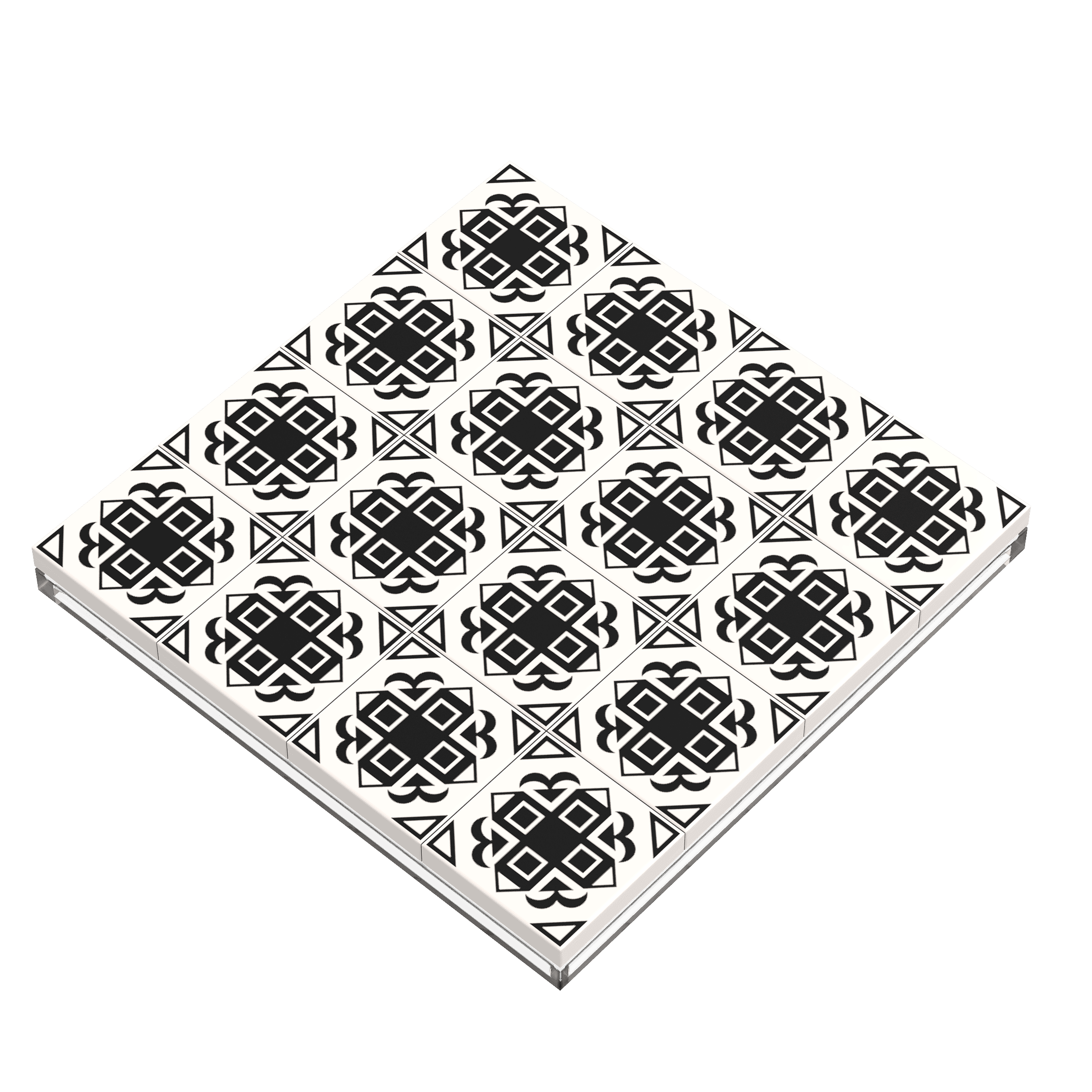 Turkish Kitchen Flooring / Wallpaper #4 - B3 Customs® Printed 2x2 Tile - 