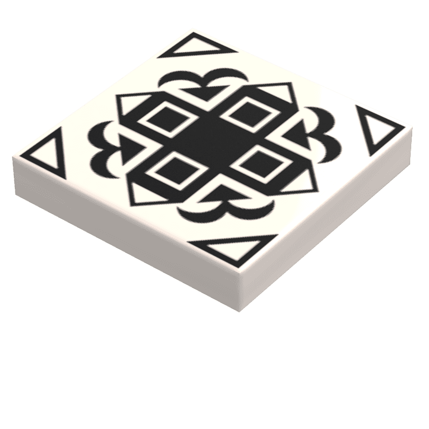 Turkish Kitchen Flooring / Wallpaper #4 - B3 Customs® Printed 2x2 Tile - 