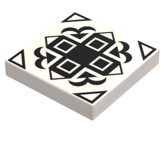 Turkish Kitchen Flooring / Wallpaper #4 - B3 Customs® Printed 2x2 Tile - 