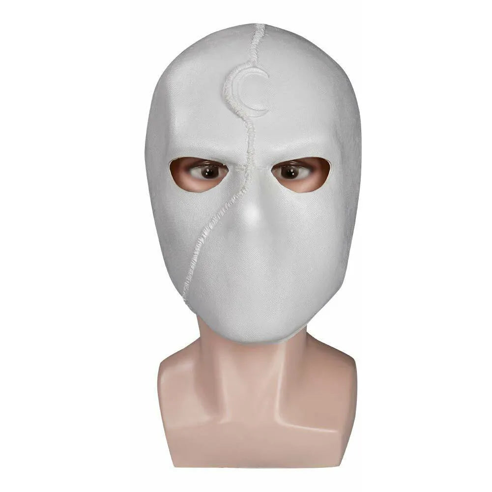 Bulex Super Hero Moon Knight Cosplay Costume Latex Masks Helmet Masquerade Halloween Accessories Party Costume Weapon Props