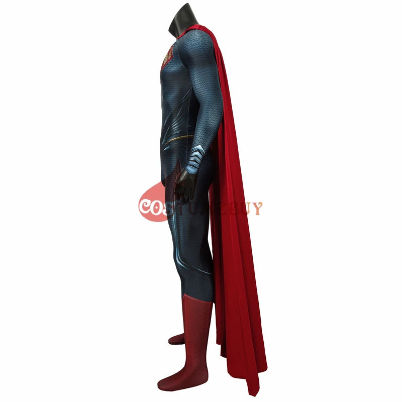 Cape only Superhero Flying Man Movie Cloak Clark Hero Cosplay Kent Red Cloak,Halloween Costume Accessories Unisex Cape Outfit