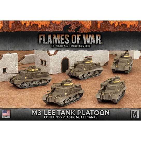 Flames of War: American M3 Lee Tank Platoon (Mid War) - 