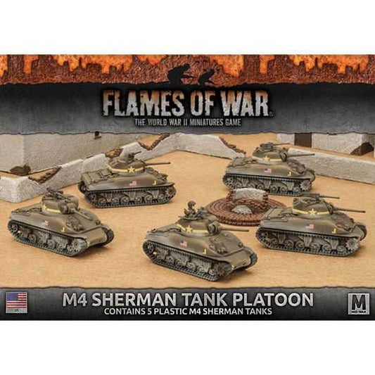Flames of War: American M4 Sherman Tank Platoon (Mid War) - 