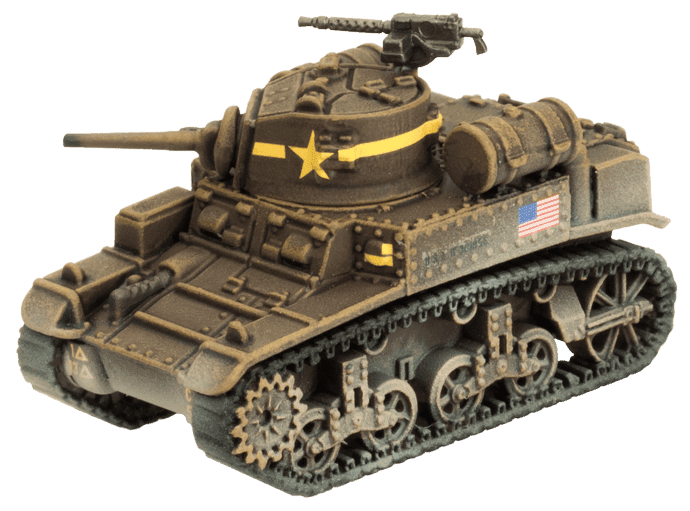 Flames of War: American M3 Stuart Light Tank Platoon (Mid War) - 