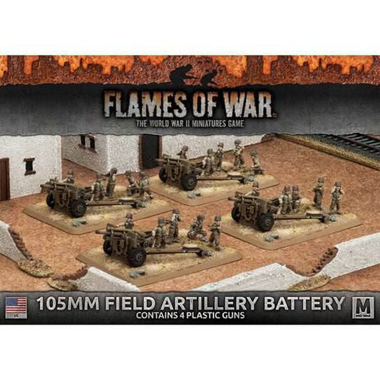 Flames of War: American 105mm Field Artillery Battery (Mid War) - 