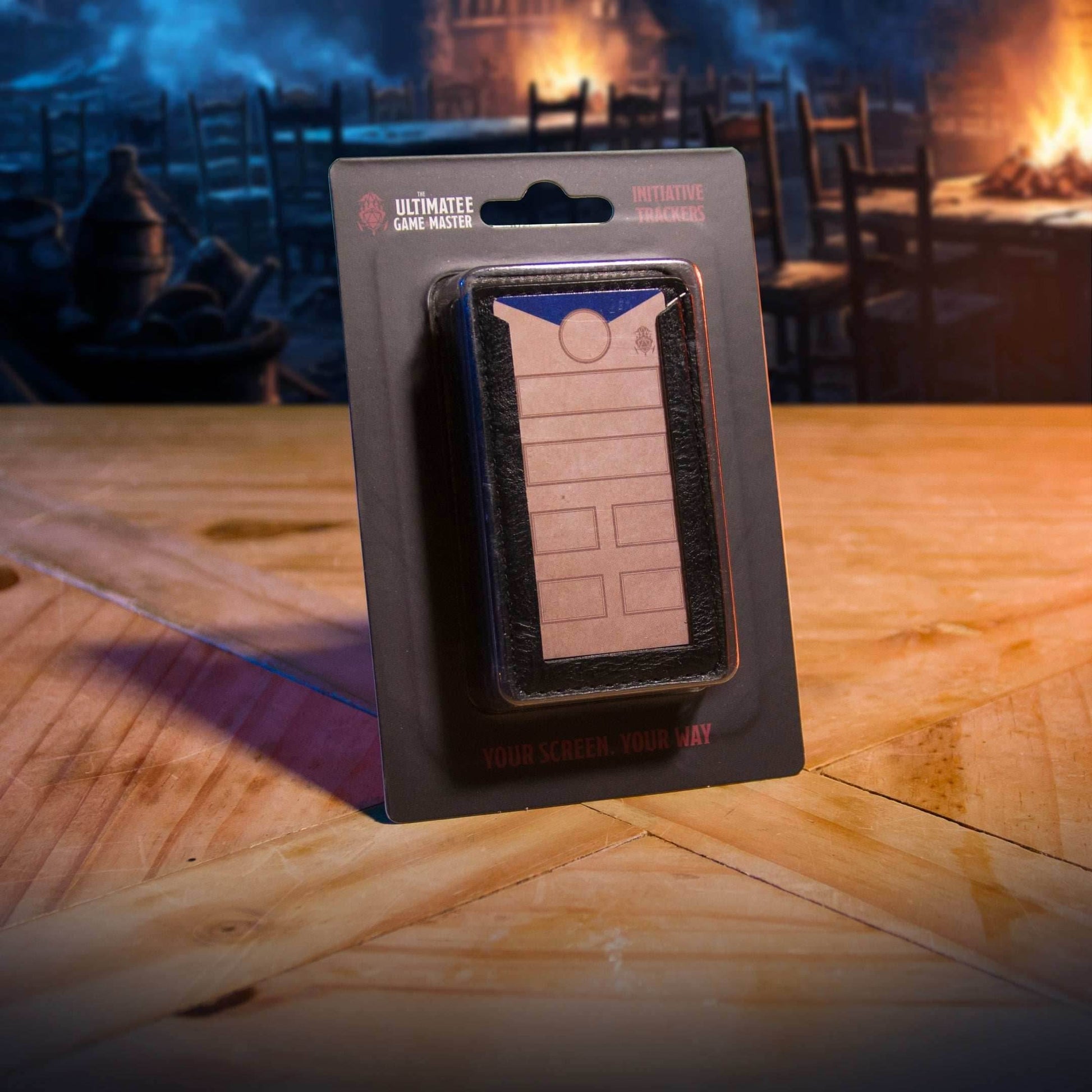 Initiative Trackers - Magnetic Turn Order Cards for D&D 5e and TTRPG Combat Management - Brown