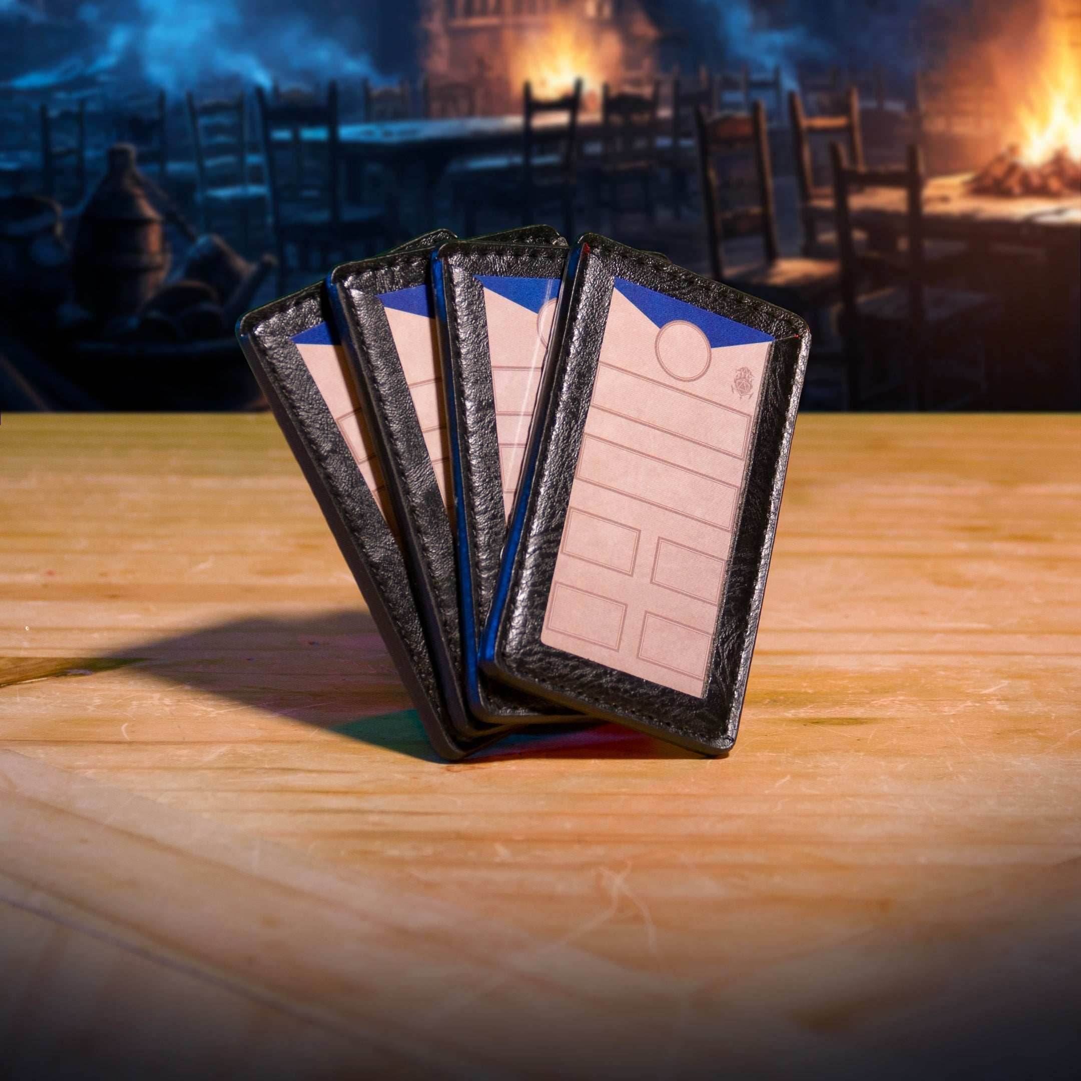 Initiative Trackers - Magnetic Turn Order Cards for D&D 5e and TTRPG Combat Management - Black