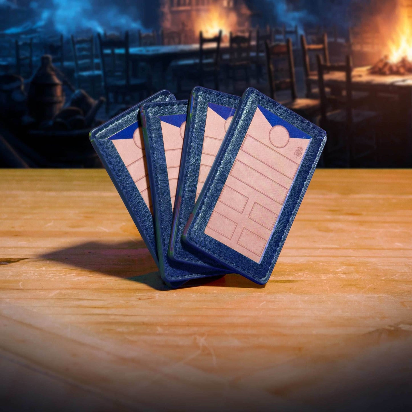 Initiative Trackers - Magnetic Turn Order Cards for D&D 5e and TTRPG Combat Management - Blue