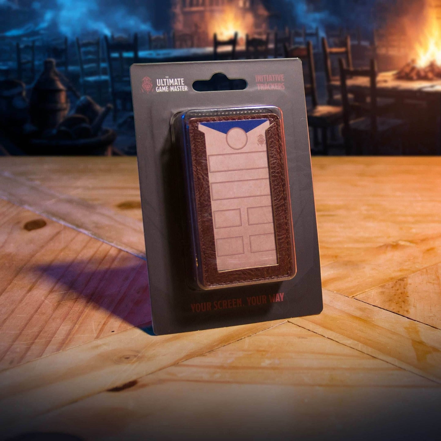 Initiative Trackers - Magnetic Turn Order Cards for D&D 5e and TTRPG Combat Management - Brown