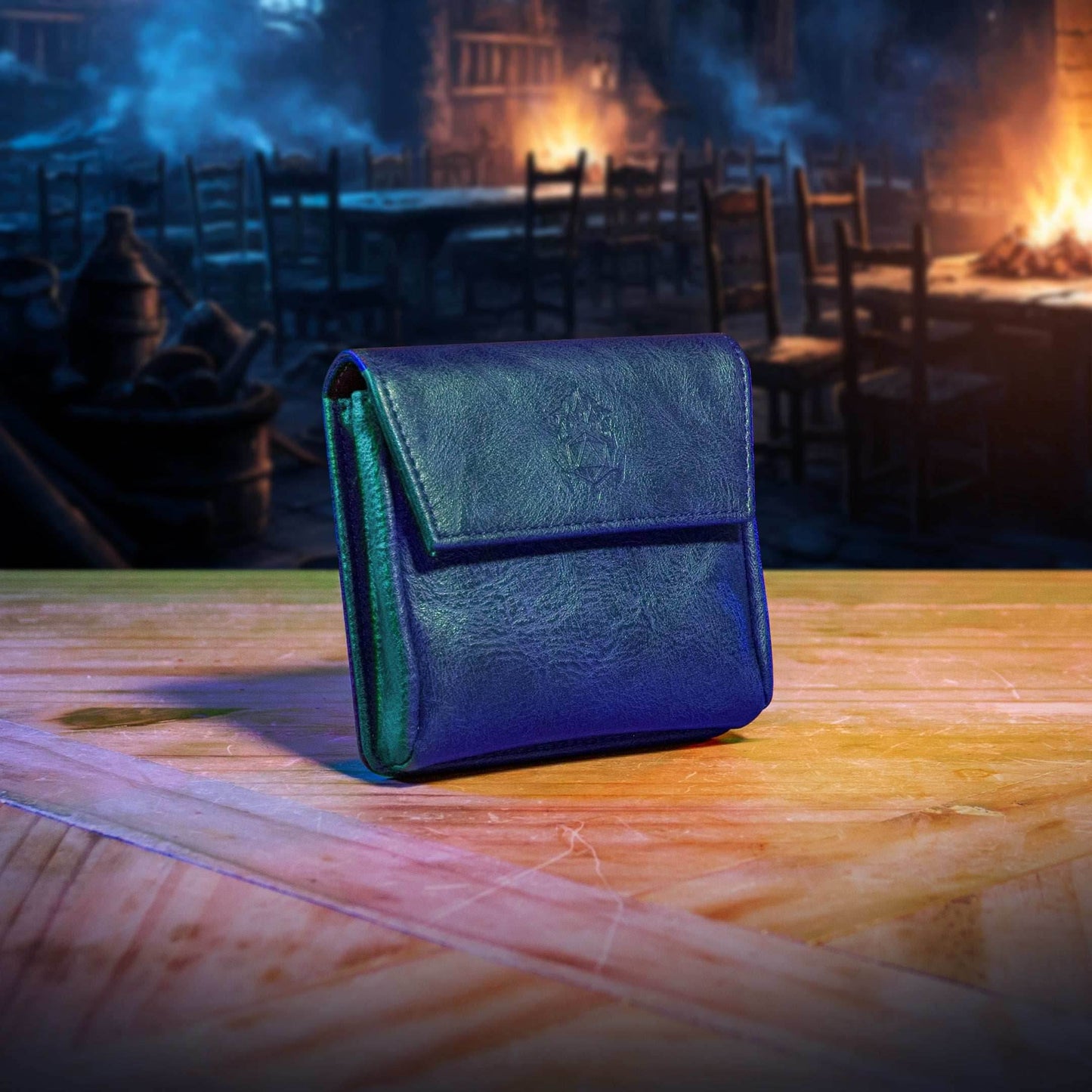 Small Magnetic Pouch - Compact Storage for DM Screen Accessories & Dice - Blue