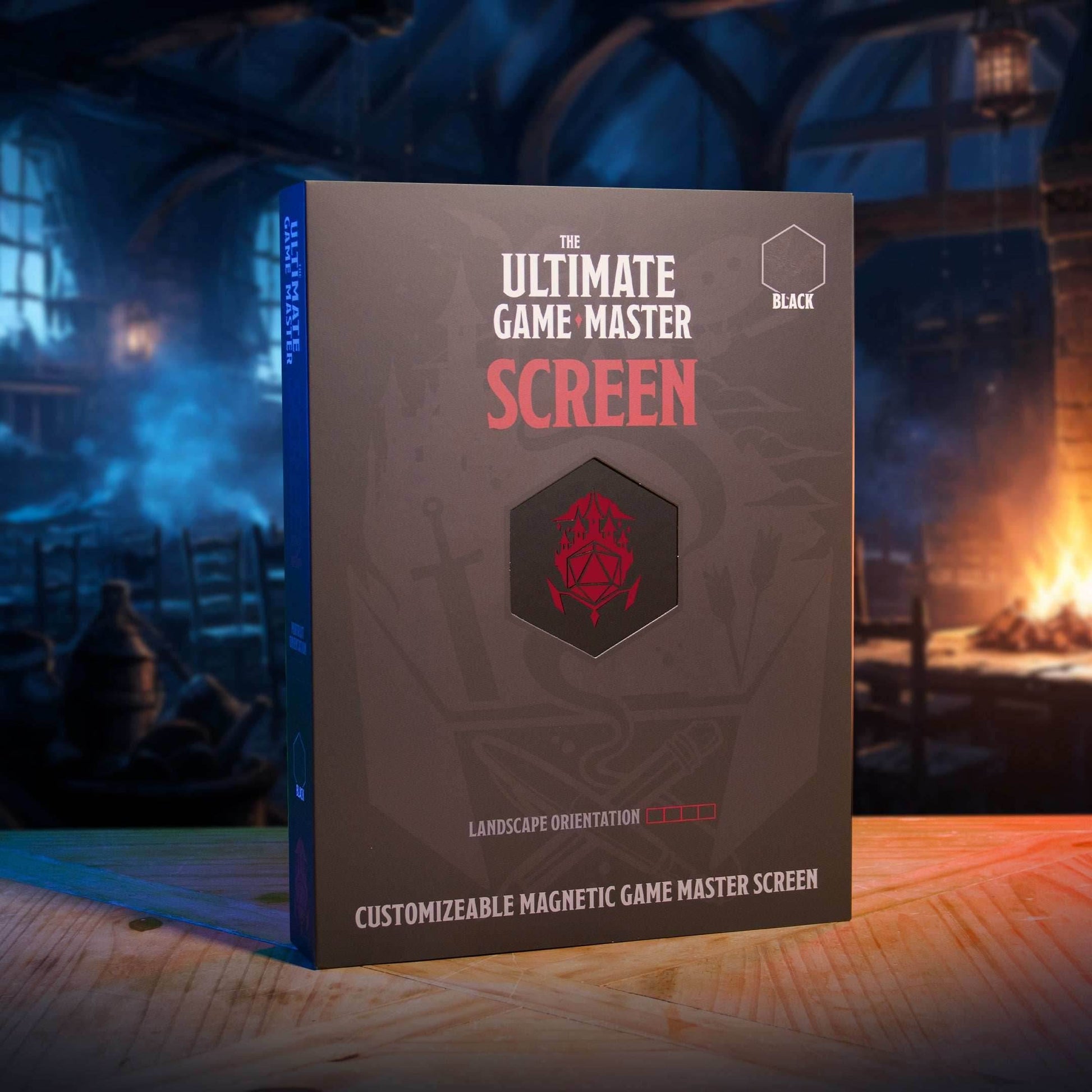 Ultimate Game Master Screen - Magnetic Modular DM Screen for D&D, Pathfinder & TTRPGs - Portrait / Brown