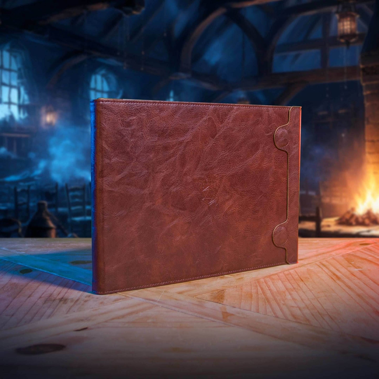 Ultimate Game Master Screen - Magnetic Modular DM Screen for D&D, Pathfinder & TTRPGs - Portrait / Brown