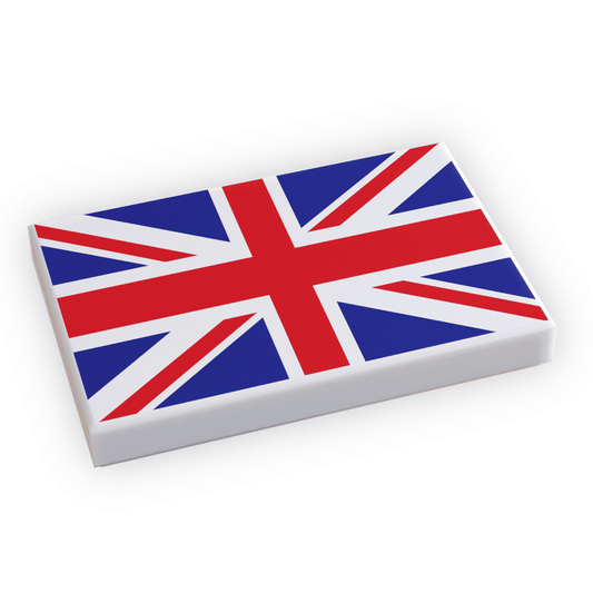 UK Flag (2x3 Tile) made using LEGO part - 