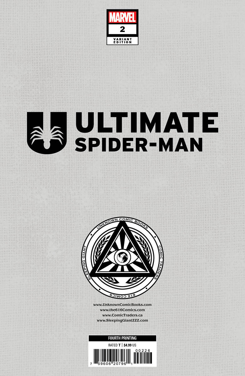 Ultimate Spider-Man 2 Unknown Comics Tyler Kirkham  Exclusive [4Th Ptg] Var (06/05/2024)