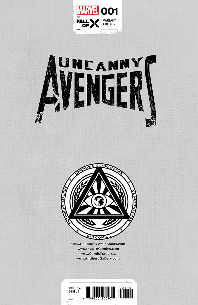 Uncanny Avengers #1 [G.O.D.S., Fall] Unknown Comics R1C0 Exclusive Var (08/16/2023)