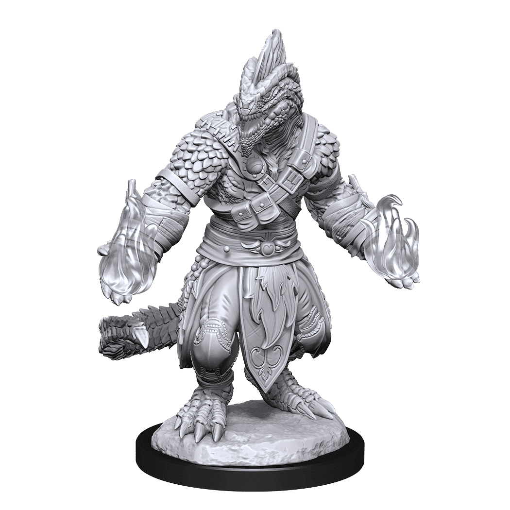 D&D: Nolzur's Marvelous Miniatures - Lizardfolk Barbarian & Lizardfolk Cleric - 