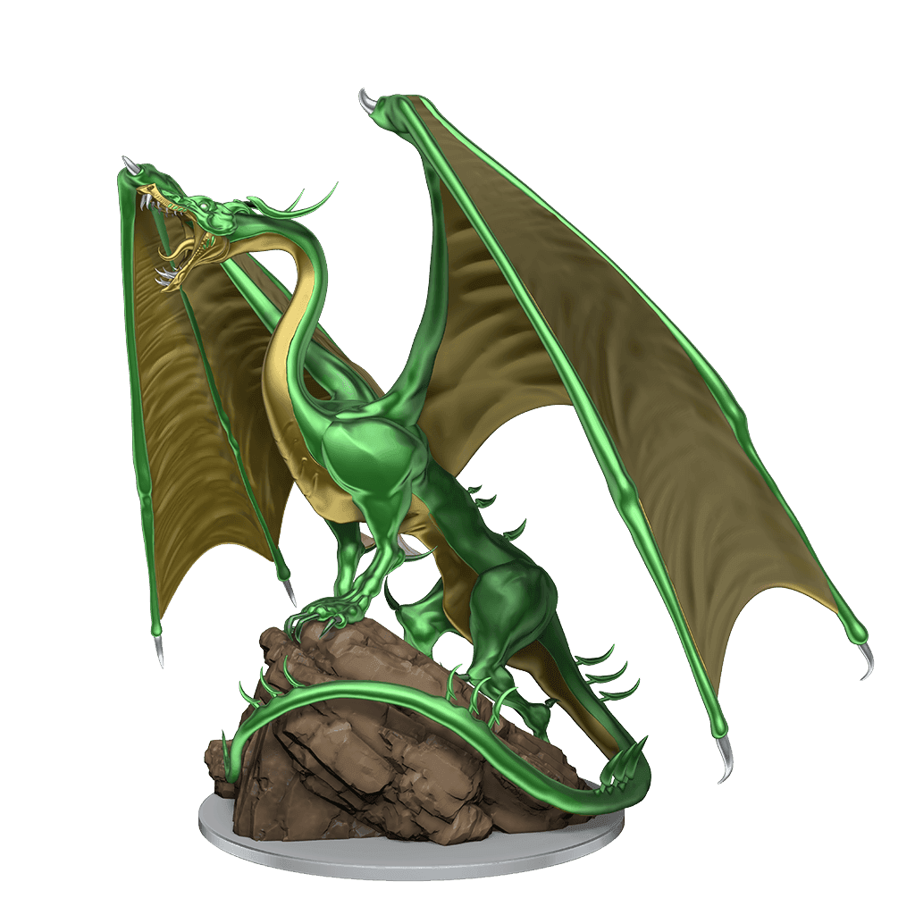D&D: Nolzur's Marvelous Miniatures - Young Emerald Dragon - 