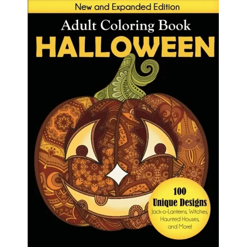 Halloween Adult Coloring Book - Paperback - 