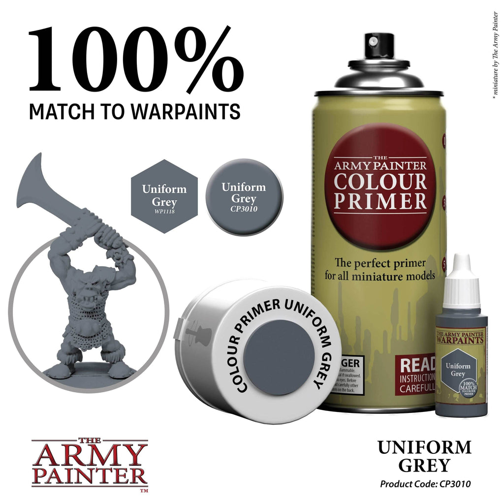Army Painter Colour Primer: Uniform Grey - 