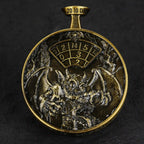 Unique Metal DND Spinning Dice Pocket Watch