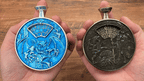 Unique Metal DND Spinning Dice Pocket Watch