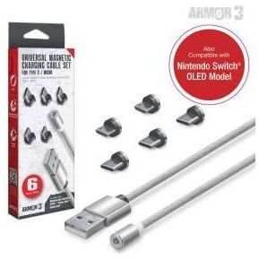 Universal Magnetic Charging Cable Set 6 Pcs - 