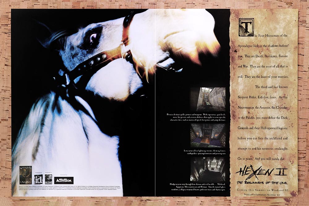 1997 Hexen II PC Original Ad v1