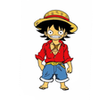 MHS: One Piece - Luffy 2" Hard Enamel Pin