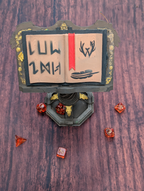 Magic Spell Book Tome 3D Printed Dice Tower - Fate's End Furhaven Collection - Unlock the Arcane Secrets of the Magic Tome!