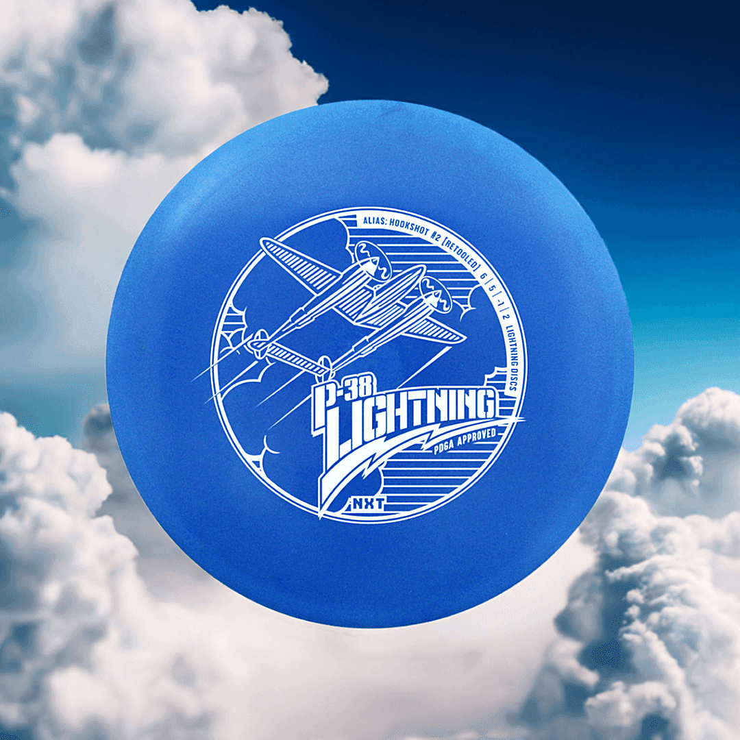 Lightning NXT P-38 #2 Hookshot [Retool] Fairway Driver Golf Disc - 181-189g