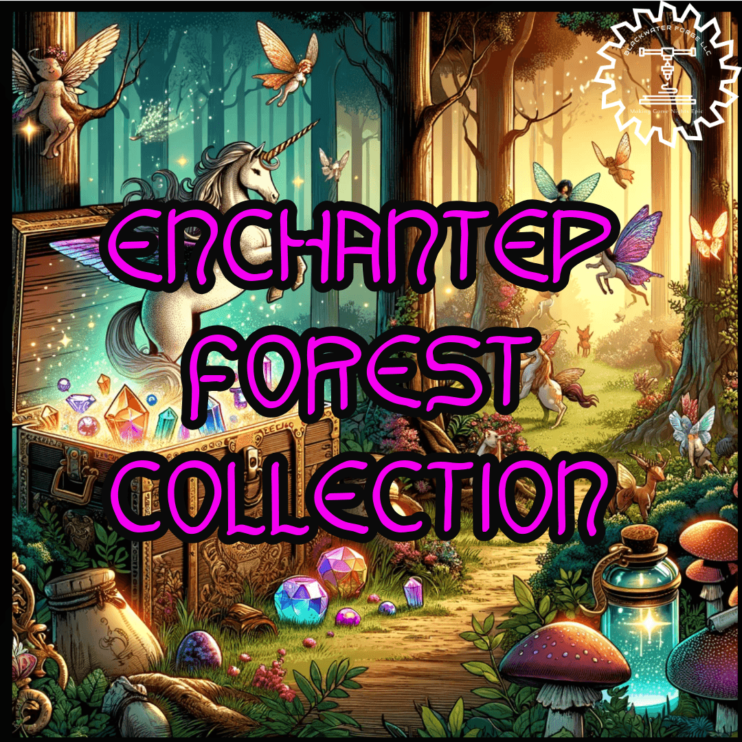 Enchanted Grove Gear Box| Enchanted Forest Mystery Loot Box | Dice Tower | RPG Dice Jail | DnD Can Holder | Player Gift- Discover the Magic! - Hand Painted Items
