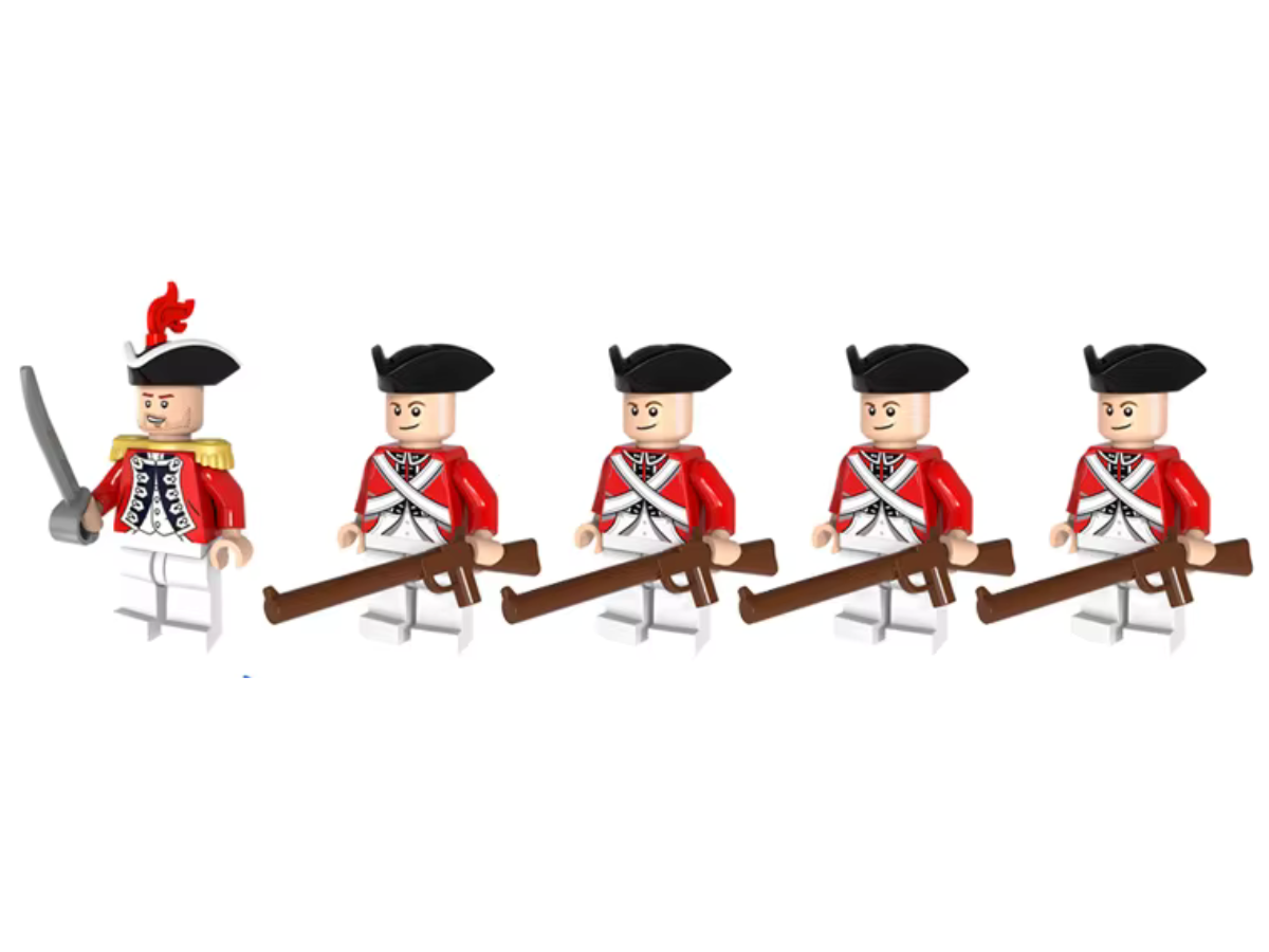 Revolutionary War - British Army - 5 Man Squad - Mil-Blox