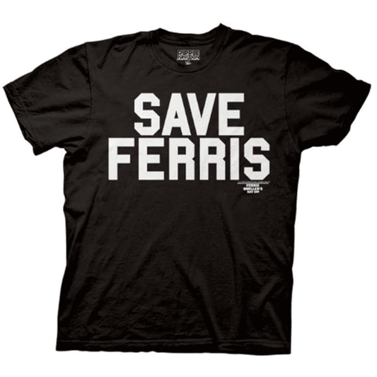 Ferris Bueller's Day Off Save Ferris Adult T-shirt - S