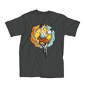 Portal Chell Jump Back Adult Charcoal T-Shirt - S