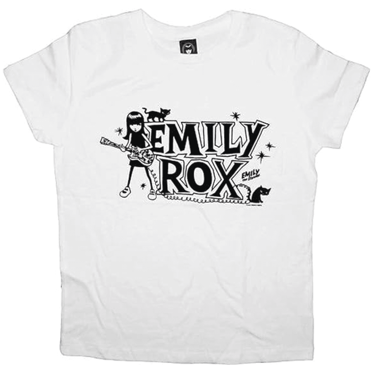 Emily ROX White Juniors T-Shirt - S