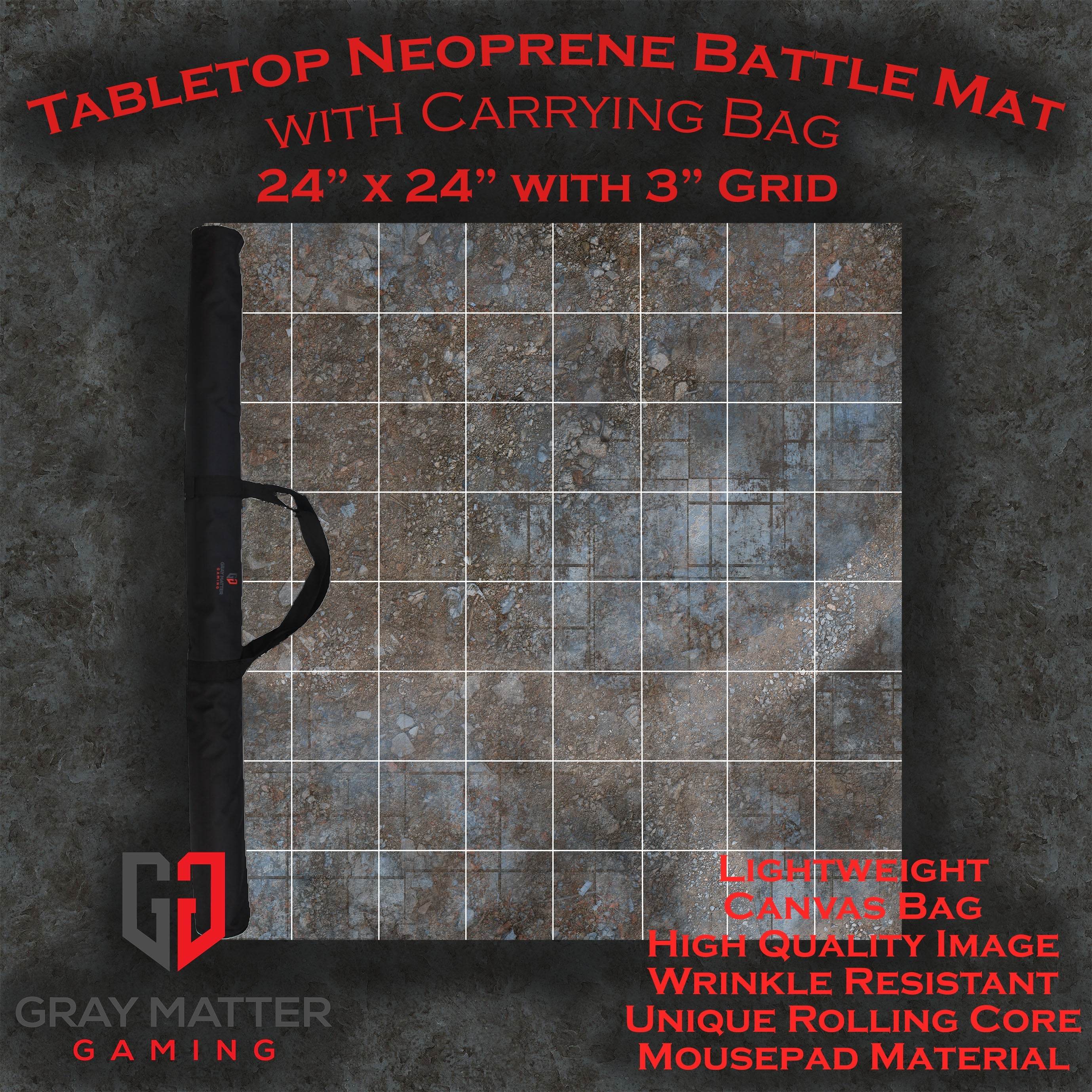 Urban Ruins - Neoprene Battle Mat - Warhammer, AoS, 40K, Kill Team, MCP, Shatterpoint, Legion, Deadzone, More - 