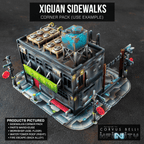 Xiguan Sidewalk - Corners - Color Printed