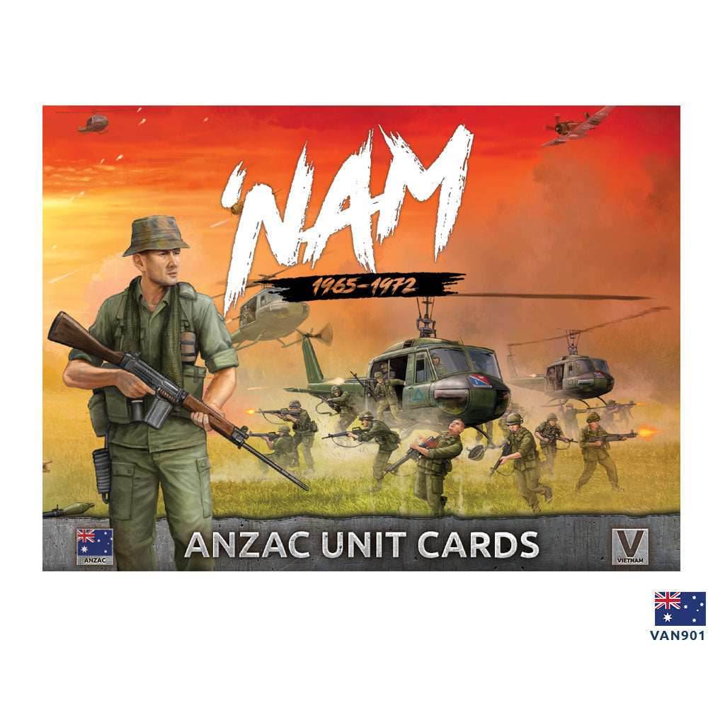 Flames of War: 'NAM - Australian and New Zealand Army Corps Unit Cards - 