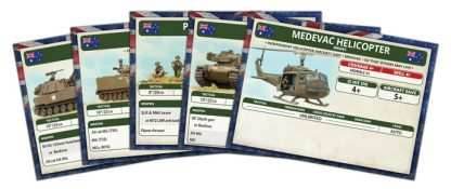 Flames of War: 'NAM - Australian and New Zealand Army Corps Unit Cards - 