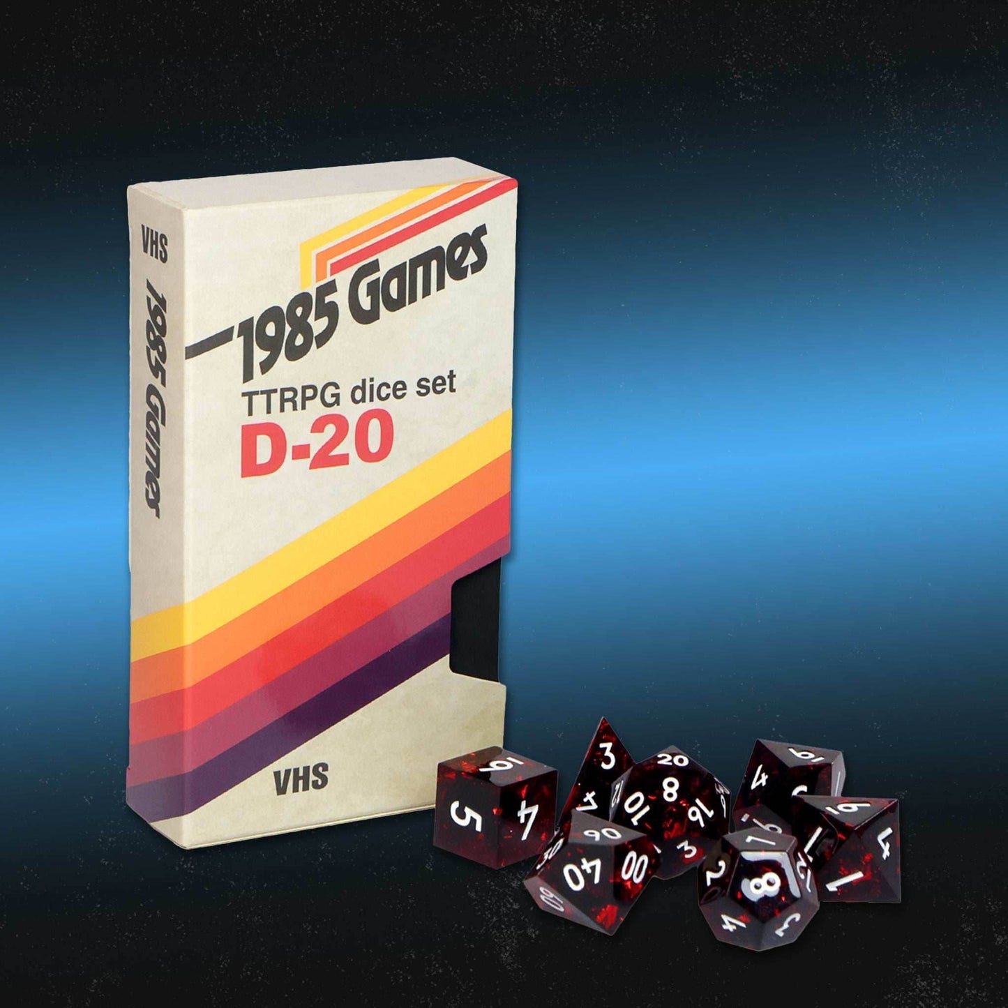 1985 Games Presents: Sharp Edge VHS Dice - Ruby Red